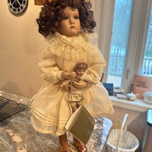 Sofie, from the Georgetown collection vintage Style Porcelain Doll